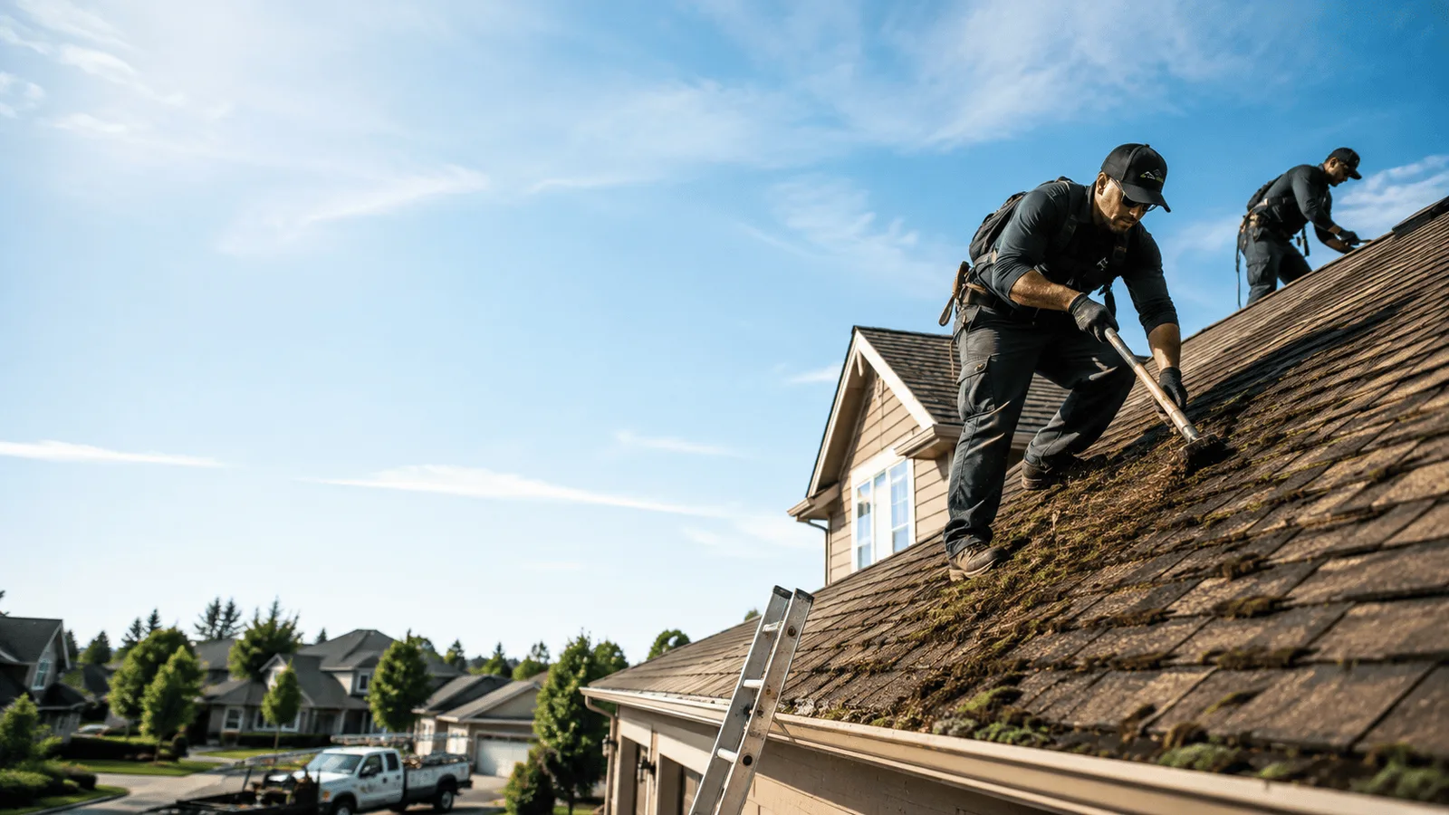 Roof Moss Removal in Waggoner, IL near me